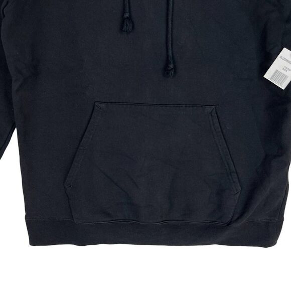 New Hudson Authentic Men US S Black Hoodie Long Sleeve Pullover Cotton Sweater - Picture 10 of 11